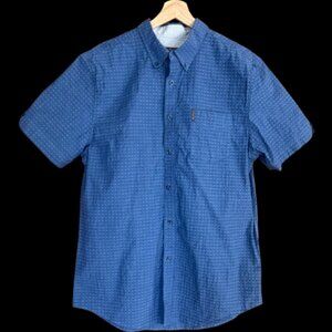 Ben Sherman - blue cotton - short sleeve button down